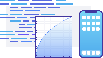 illustration of code for webpages and apps